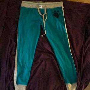 lazy one paw print sweatpants